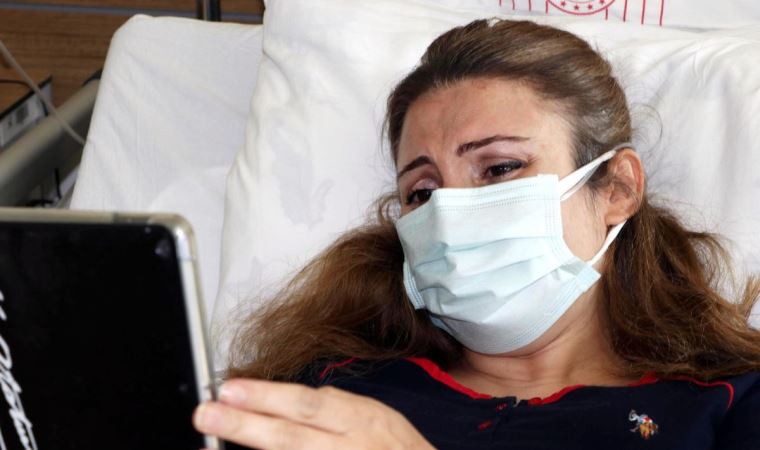 Hamileyken koronavirüse yakalandı, bebeğini tabletten izledi