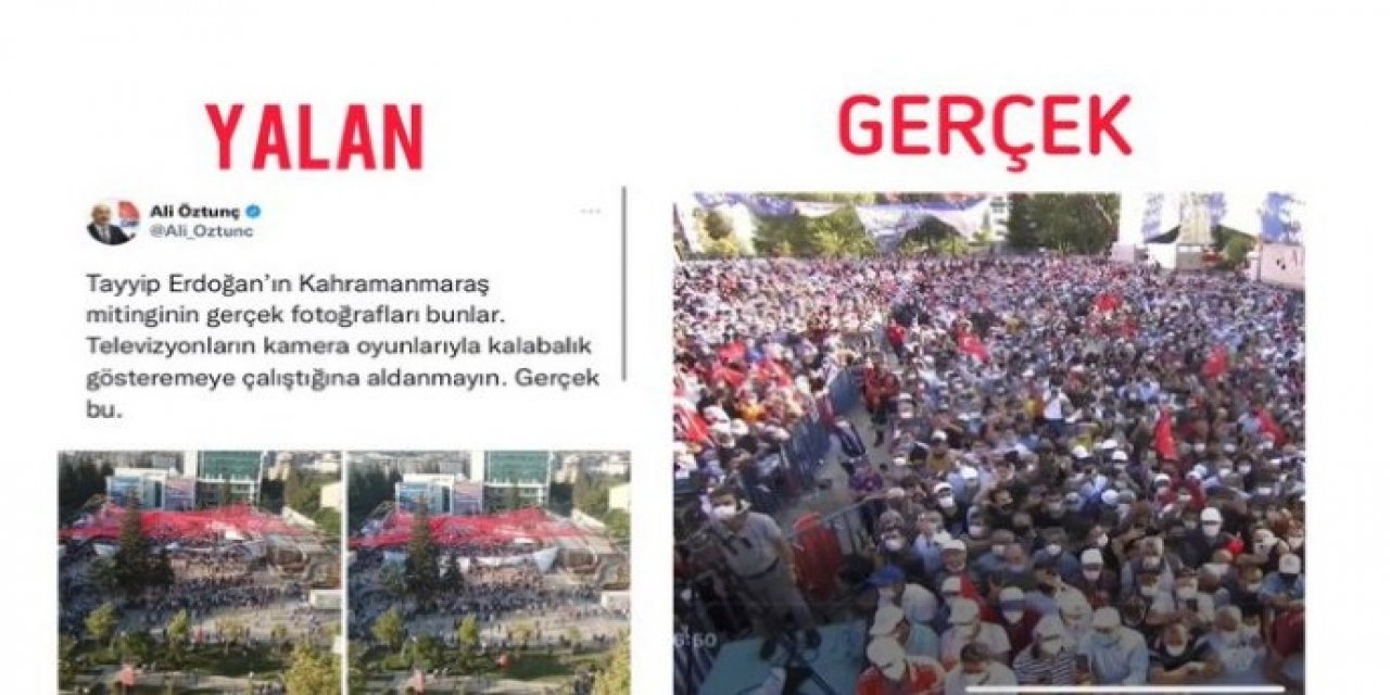 TV'lerde Erdoğanın Miting Fotoğraflarına İnanmayın Dedi!