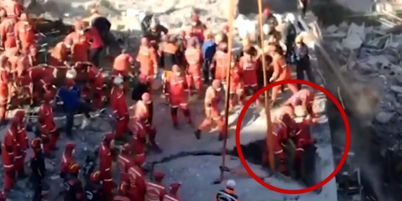 Enkaz çalışmalarında felaket,  felaket getiriyordu, atlatıldı