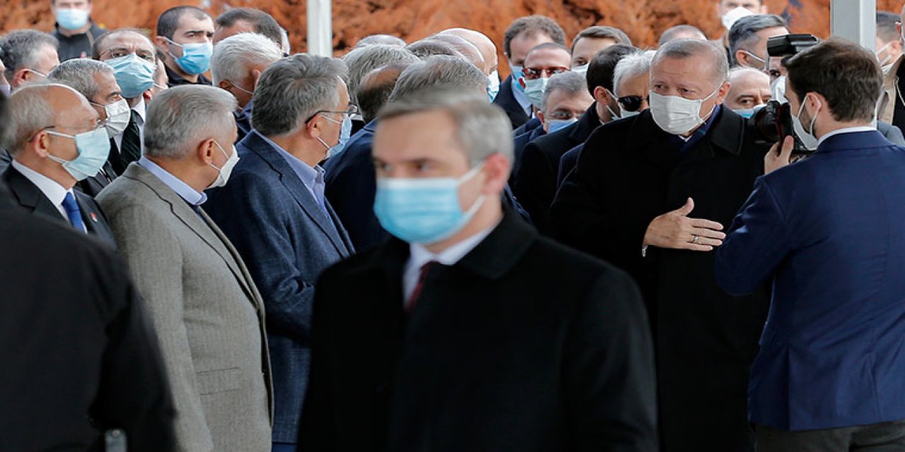 Erdoğan cenazede bile selam vermedi
