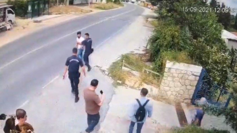 Jandarmanın gözü önünde... Tarikat üyelerinden Nesin Vakfı yöneticisine saldırı!