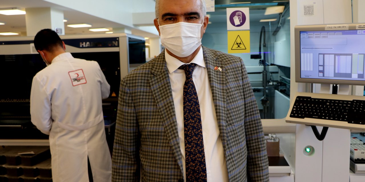 Yılda 600 bin ünite kan  bu kanlaboratuvarda işleniyor