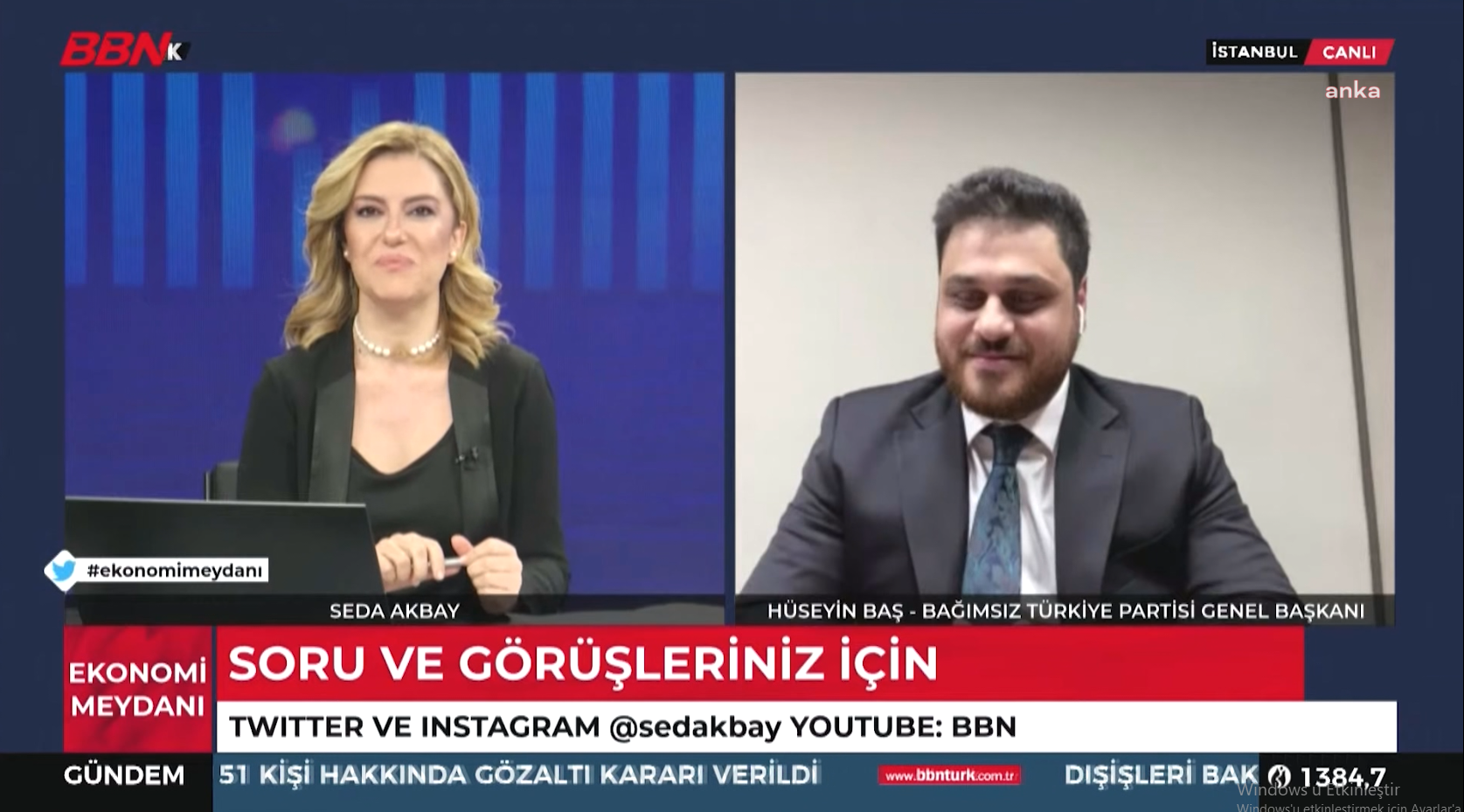 BTP Genel Başkanı Baş: "BTP'nin yolculuğu bizler yaşadıkça ilelebet devam edecektir"