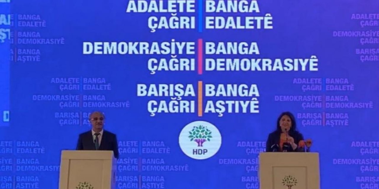 HDP'nin deklarasyonu açıklandı: "Silah yerine müzakere kendini tarihsel olarak dayatıyor"