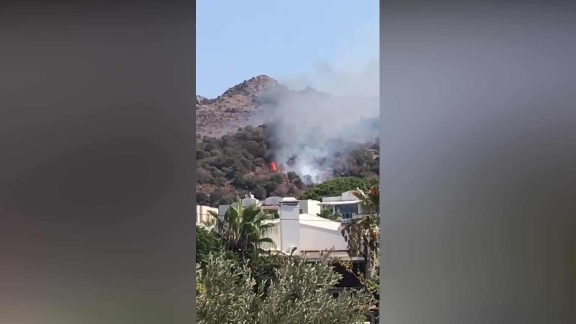 Bodrum Turgutreis'te yangın