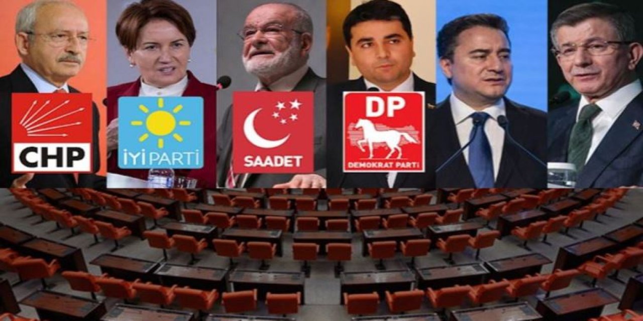 6 muhalefet partisi "parlamenter sistem" için TBMM'de toplandı