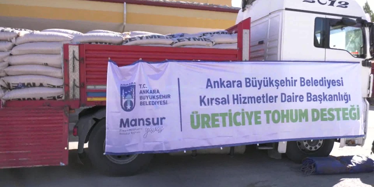 Ankara Büyük Şehir Belediyesi'nden bu yılki en büyük arpa ve buğday tohumu desteği
