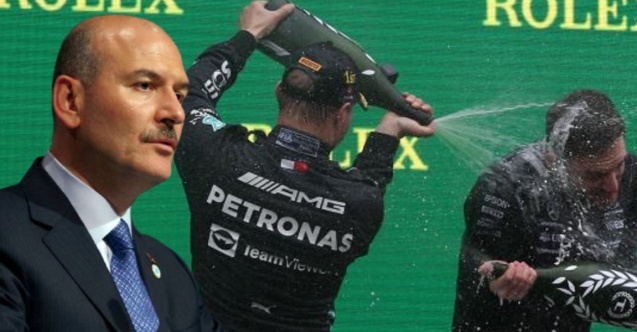 Formula 1 için özel 'şampanya' izni verildiği iddia edilmişti: Süleyman Soylu'dan jet yanıt