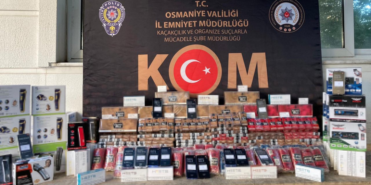Osmaniye'de kaçakçılık operasyonu