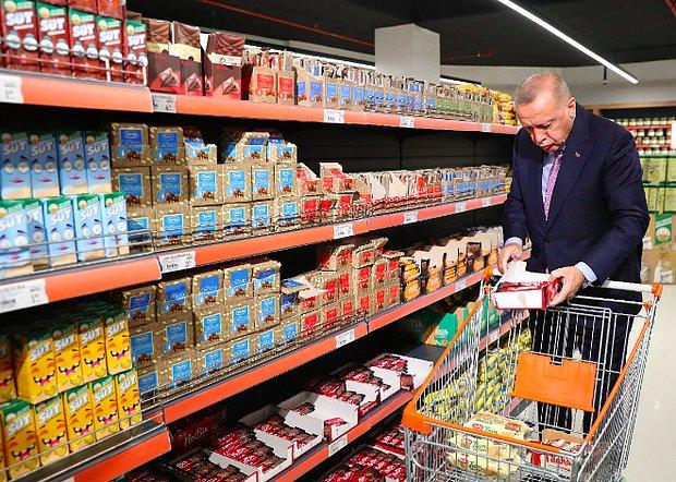 Erdoğan alışveriş yapmıştı: O markette 'peynir' tartışması