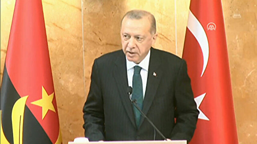 Erdoğan, Angola Meclisi'nde açıklamalarda bulunuyor: "Kendi meclisimiz gibi Angola Meclisi'ni de ülke demokrasisinin teminatı olarak görüyoruz"