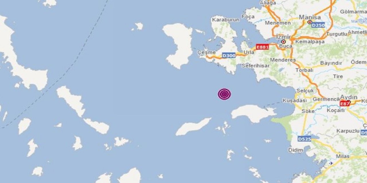 İzmir Urla açıklarında 4,2'lik deprem