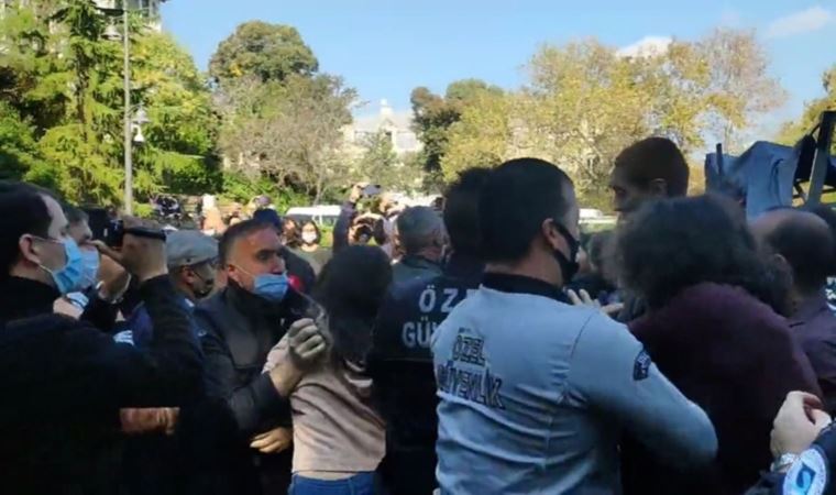 Boğaziçi Üniversitesi'nde öğrencilere müdahale