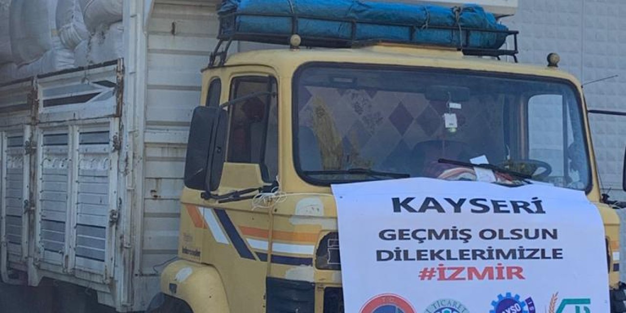 Kayseri’den İzmir’deki depremzedelere battaniye yardımı