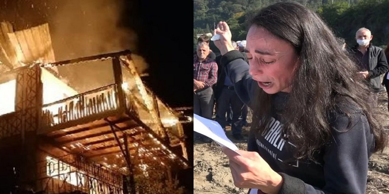 Kundaklama şüphesi var: Çevreci ressamın basın açıklaması öncesi evi yandı