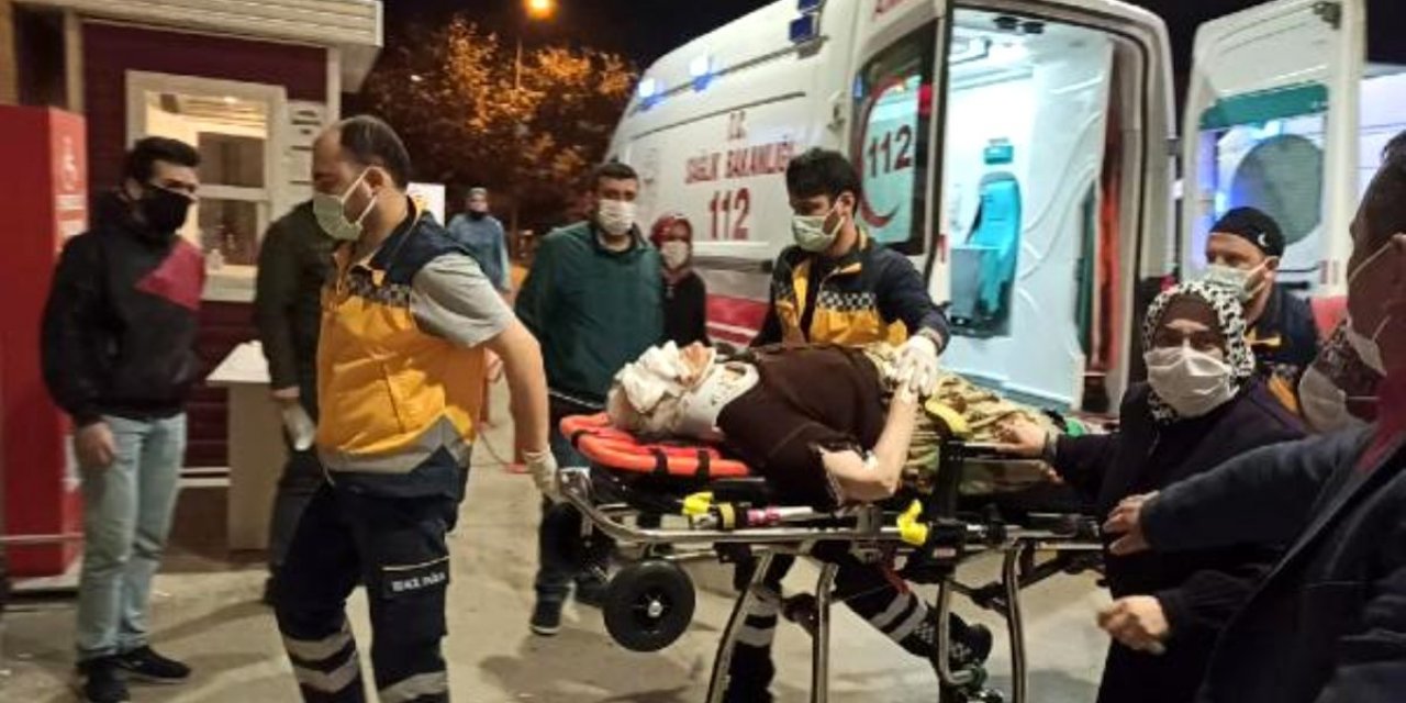 Arazi motosikleti devrildi: 2 yaralı