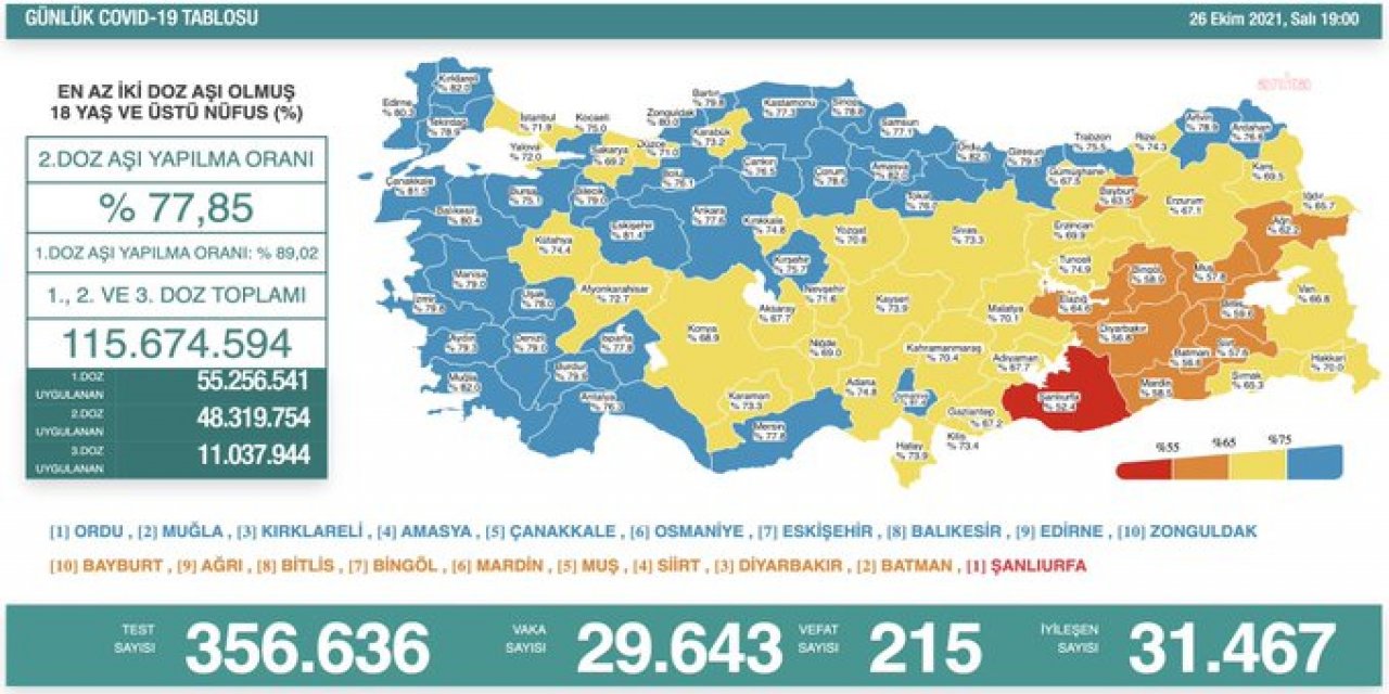 Türkiye'de koronavirüsten 215 kişi daha hayatını kaybetti! Vaka sayısı yeniden 30 bine yaklaştı