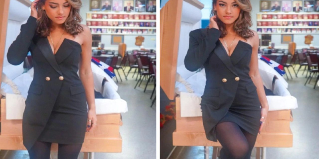 Tabut önünde verdiği pozla tepki çeken model kendini böyle savundu: Babam hayatta olsa onaylardı