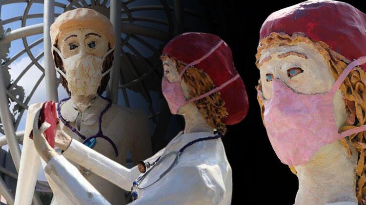 Tartışma konusu olmuştu: Denizli'deki sağlıkçı heykelleri hakkında karar verildi