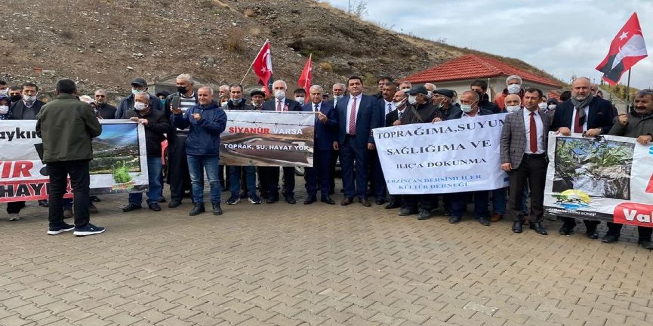 Amerikan şirketin siyanür havuzunda kapasite artışı protesto edildi