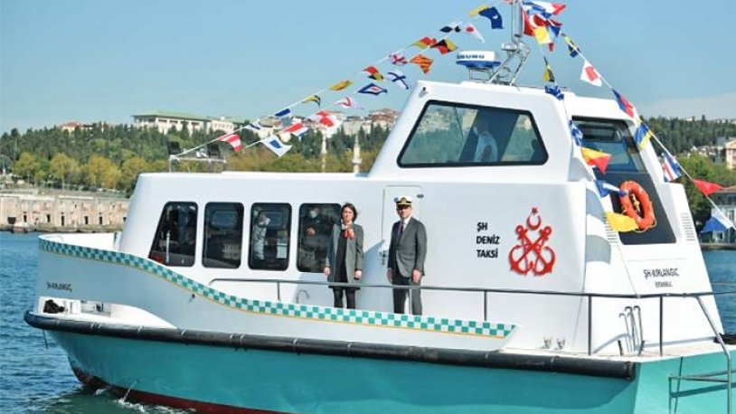 Deniz taksileri suya indi, ilk müşteri İmamoğlu oldu