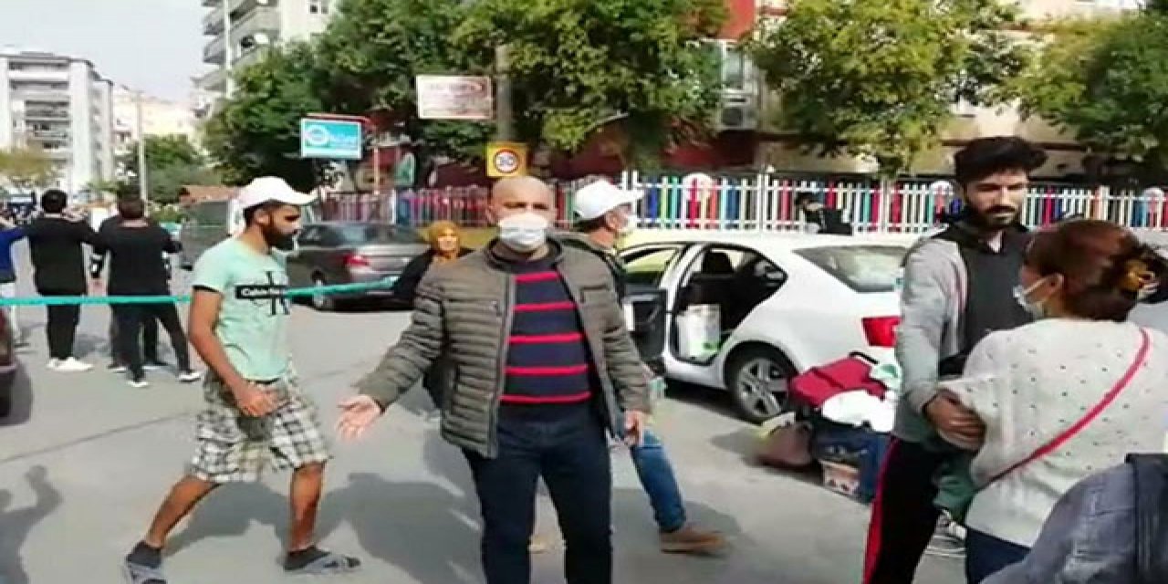 Yıkım bölgesinde büyük panik... Ortalık bir anda karıştı...
