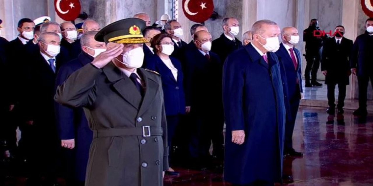 Devlet erkanı Anıtkabir'de: İşte Erdoğan'ın Atatürk Özel Defteri'ne yazdıkları