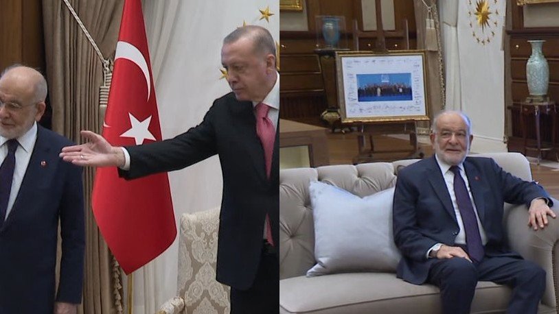 Kritik buluşmadan ilk kareler geldi: Erdoğan-Karamollaoğlu görüşmesinde dikkat çeken detay