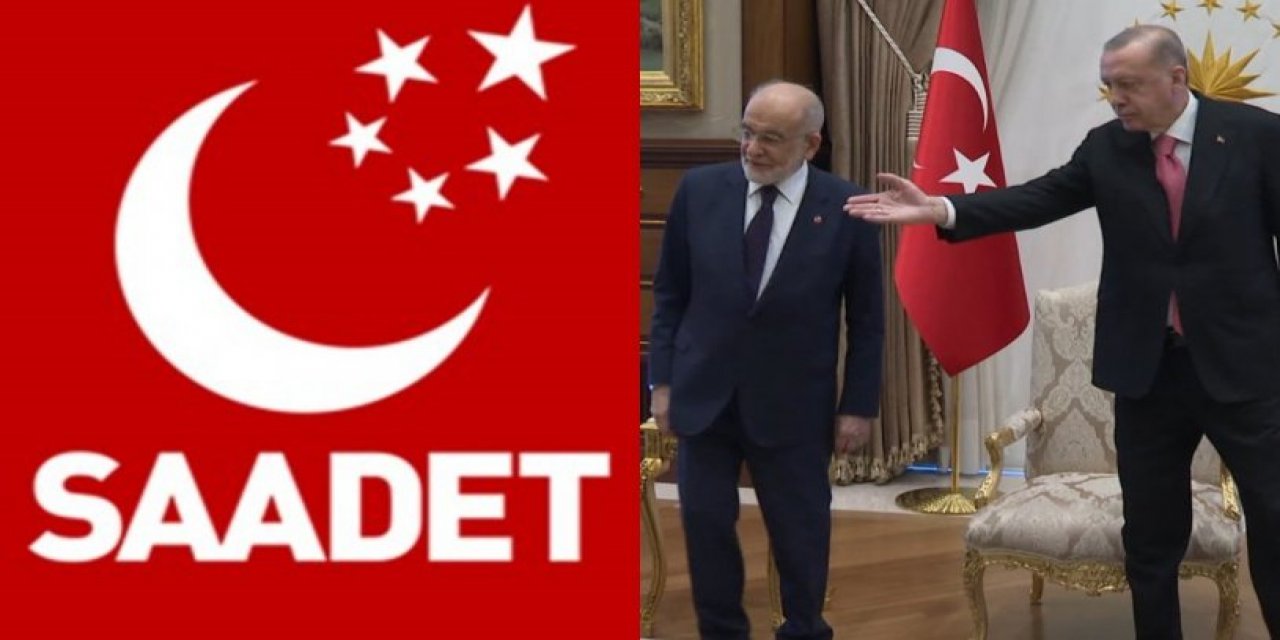 Erdoğan-Karamollaoğlu görüşmesindeki 'koltuk' krizine ilişkin Saadet Partisi'nden ilk tepki!