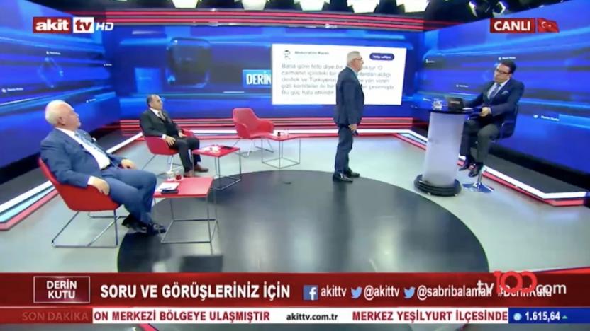 AKİT TV'de FETÖ tartışması: Mehmet Metiner stüdyoyu terk etti