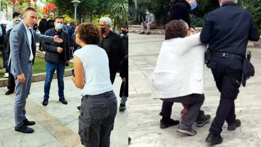 Zeytin şenliğinin sponsoru şaşkına çevirdi: Yaka paça gözaltına alındı