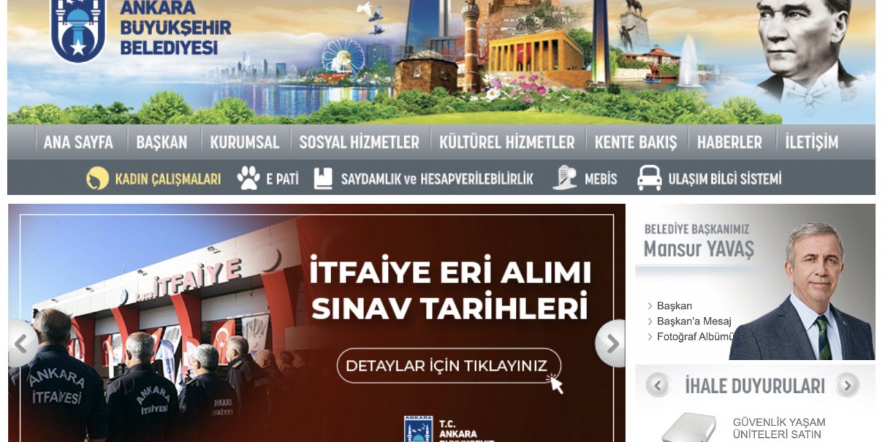 ANKARA BÜYÜKŞEHİR'İN 2021 YILI İTFAİYE ALIMI İÇİN SINAV TAKVİMİ BELLİ OLDU