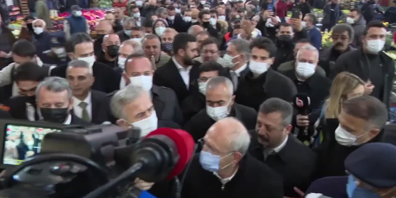 Çözeceğiz inşallah, biraz sabredin:  KILIÇDAROĞLU TOPTANCI HALİNİ ZİYARET ETTİ.