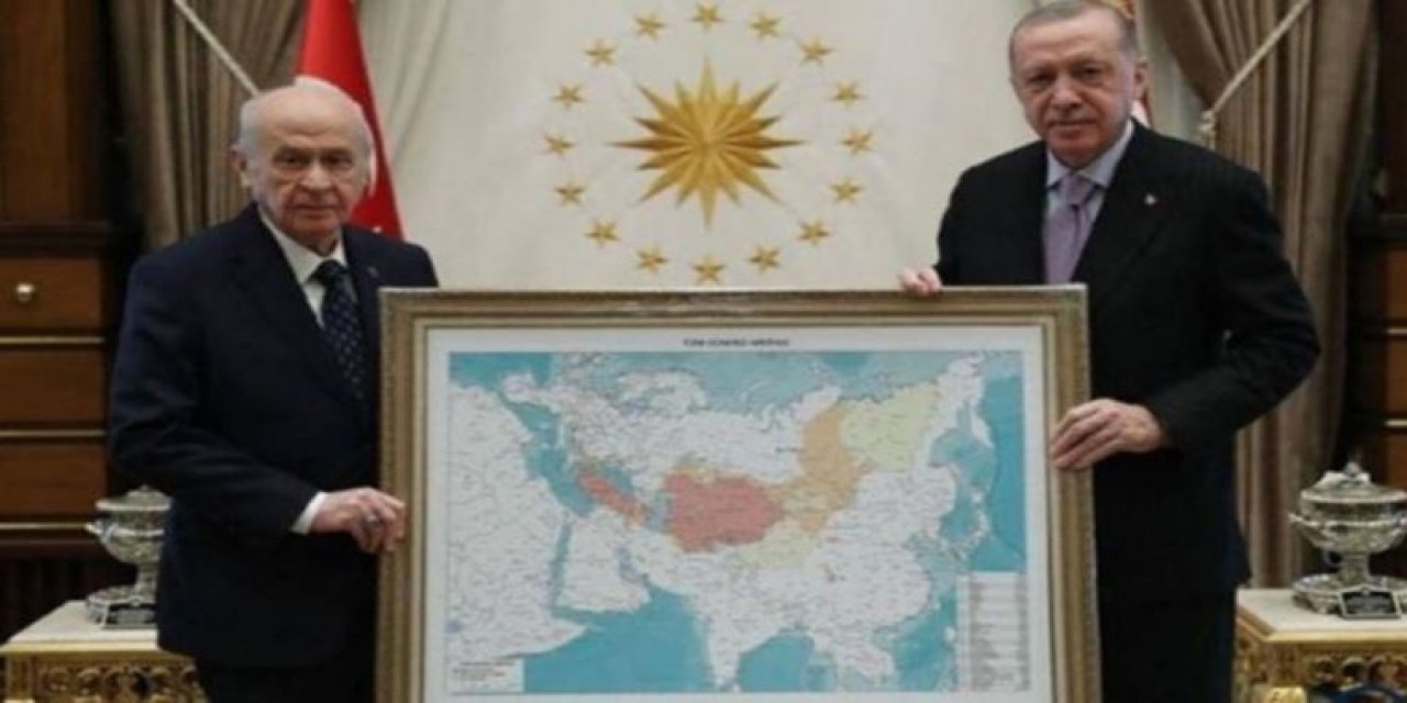 Bahçeli Erdoğan'a hediye etmişti... Kremlin'den dikkat çeken 'harita' mesajı