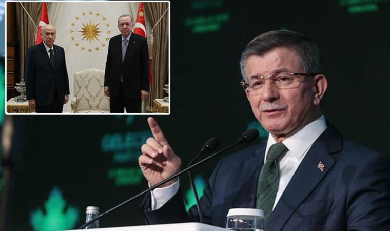 Davutoğlu'ndan Erdoğan ve Bahçeli'ye yaylım ateşi! "Kimler adına çalıştıkları araştırılmalı"