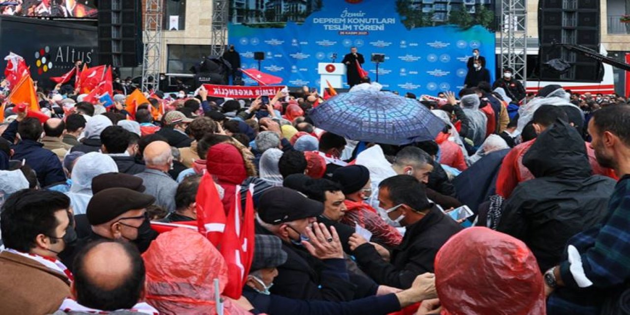 Erdoğan Kılıçdaroğlu'nu hedef aldı; belediye başkanı alanı terk etti!