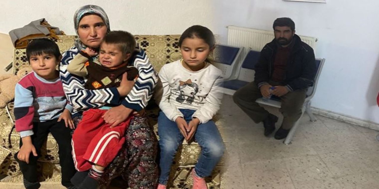 Kredi borcunu ödeyemeyen çiftçi hapse girdi, eşi ve çocukları çaresiz