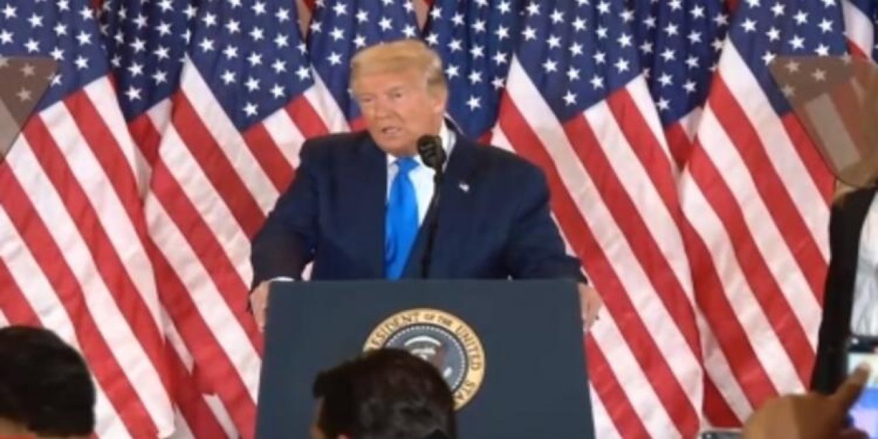 Trump'tan ilk açıklama: Biz bu seçimi kazandık!