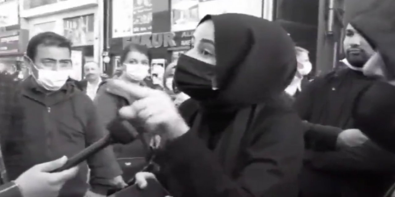 Sokak röportajında tartışma: "Ben devletin içindeyim, hakkınızda işlem başlatırım"