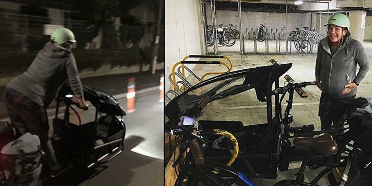 Dünya bu olayı konuşuyor: Milletvekili doğumuna bisikletle gitti