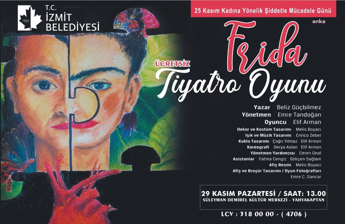 İzmit'te, kadına şiddete "Frida" ile dikkat çekilecek
