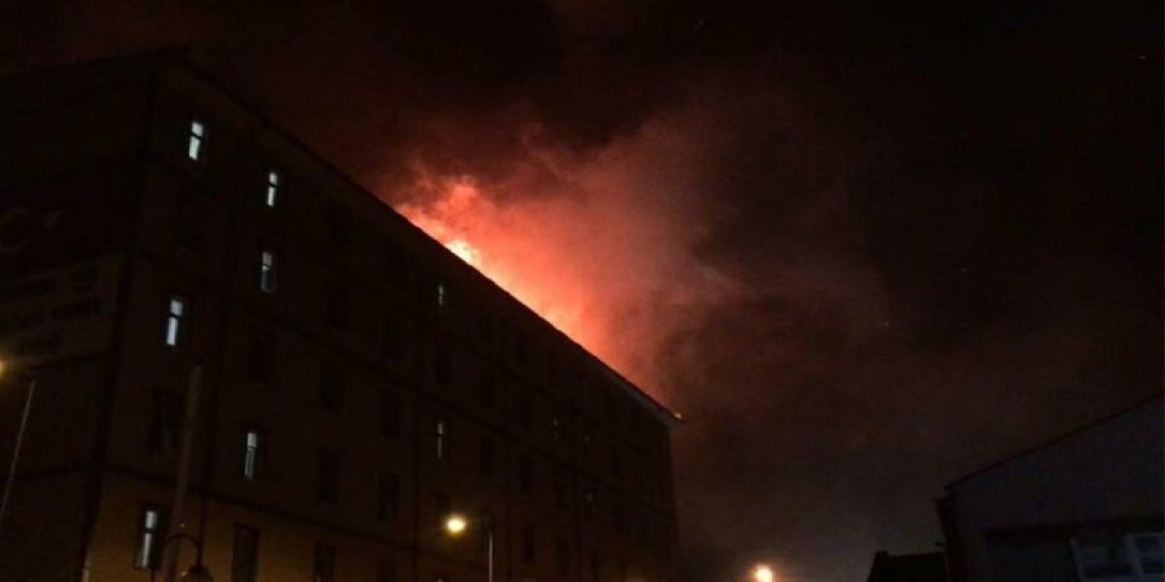 Yurtta korkutan yangın! Öğrenciler tahliye ediliyor