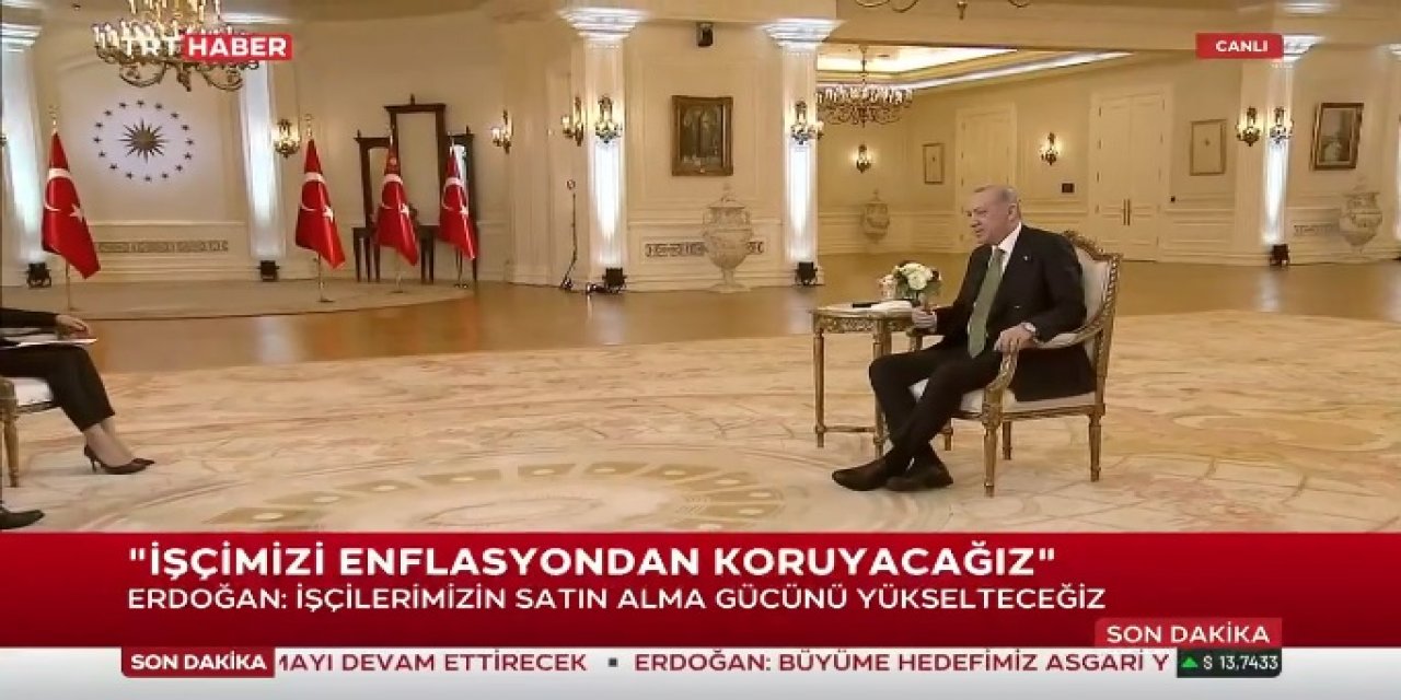 Erdoğan'ın faiz mesajının ardından dolar yeniden yükselişe geçti! Artış TRT 1 ekranlarına da yansıdı