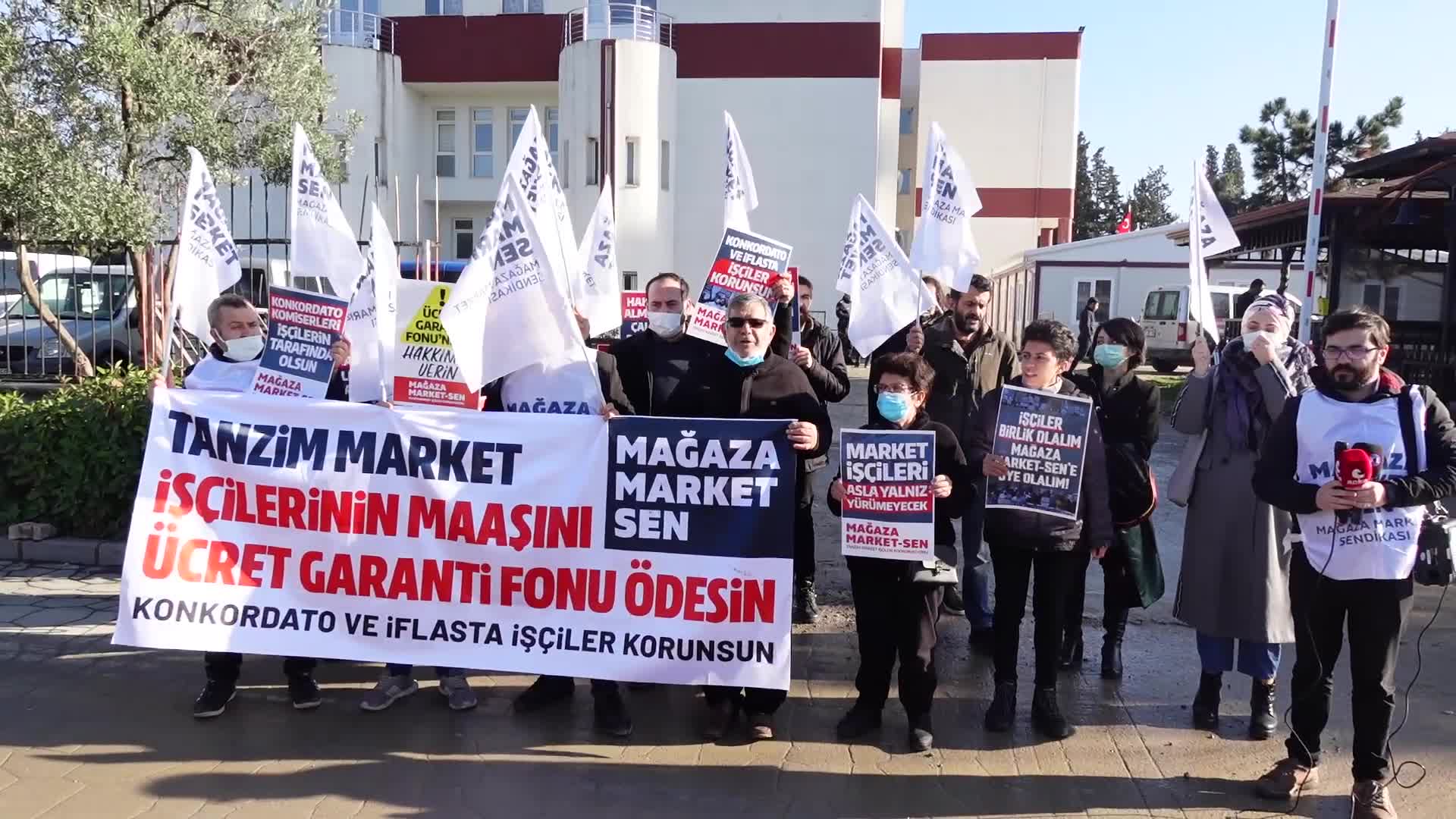İflas eden Tanzim Market İşçileri: Ücretler, Ücret Garanti Fonu'ndan ödensin