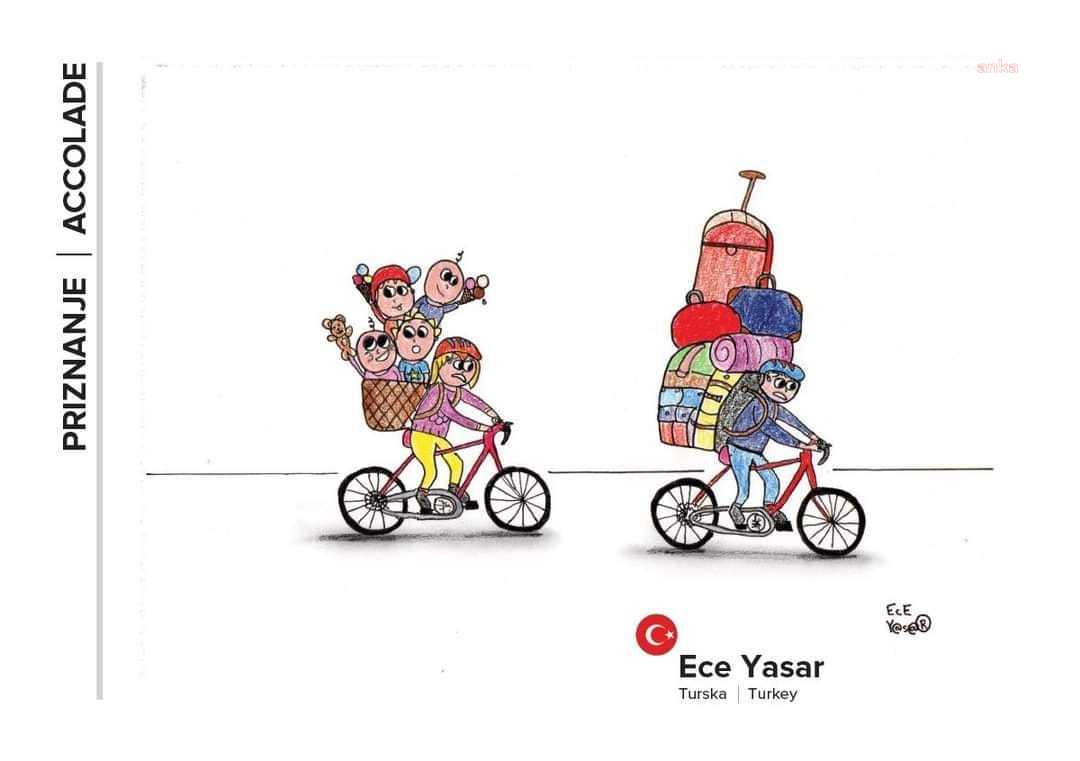 Nilüfer'in genç karikatüristlerine Hırvatistan'dan ödül