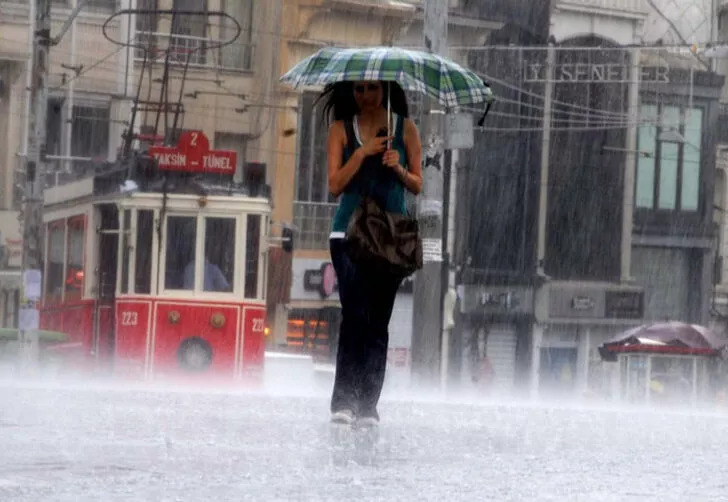 İstanbul’da başlayan yağış günlerce sürecek