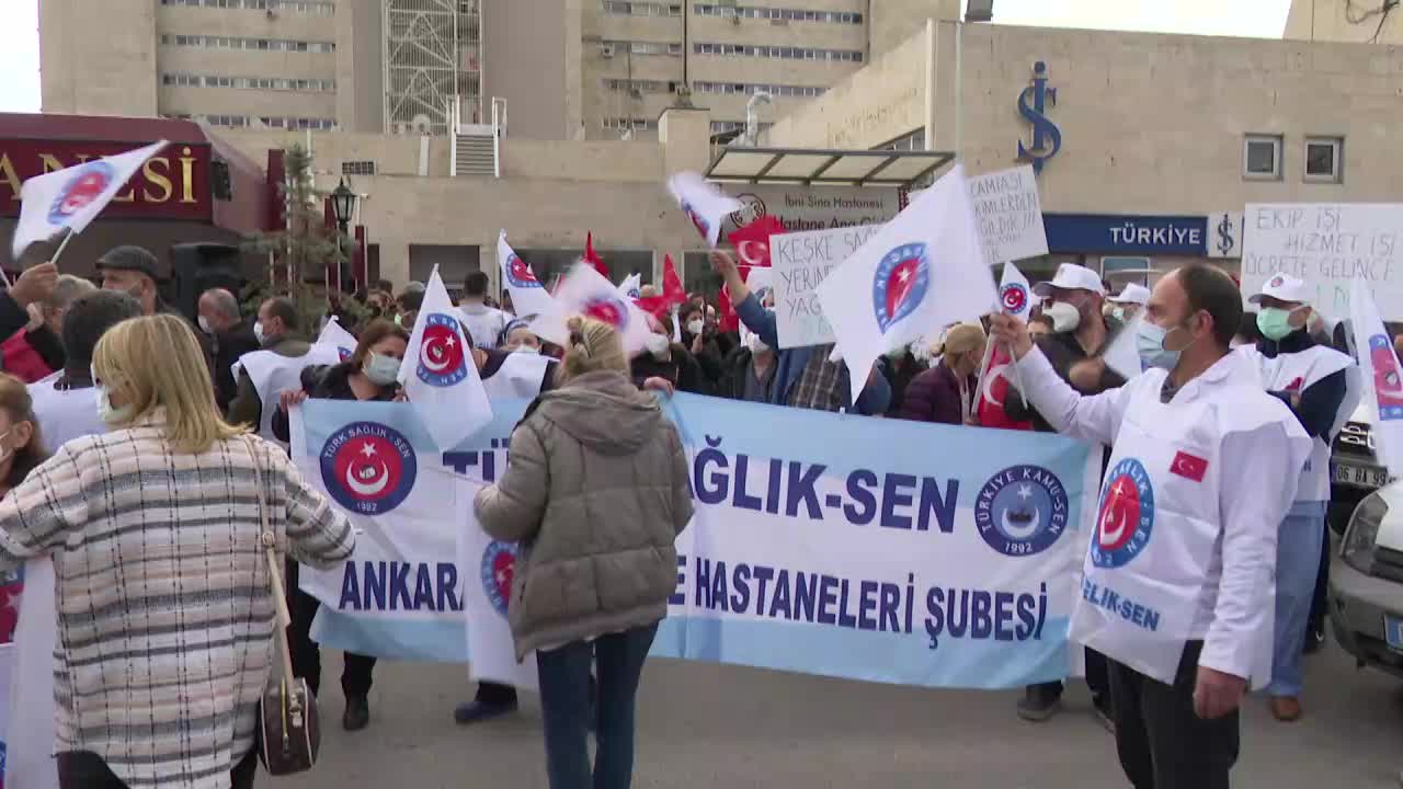 Sağlık çalışanları, Sağlık Bakanı Koca'ya güvercinle mesaj yolladı