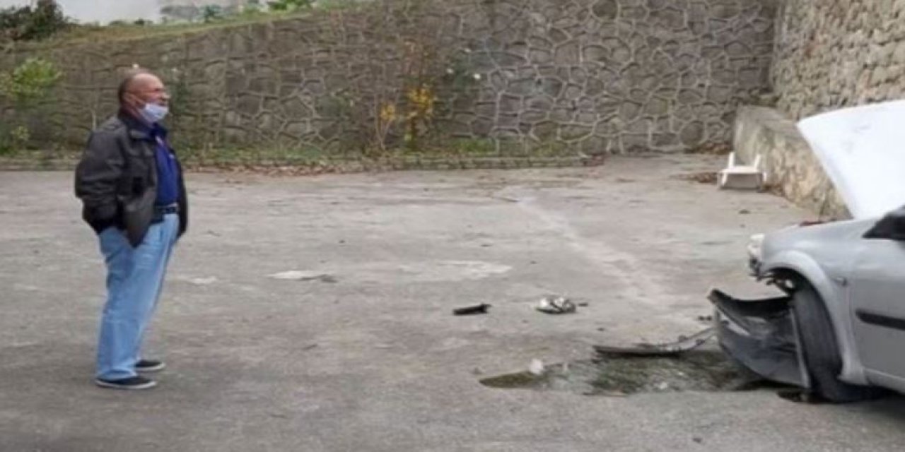 Oğlunun kaza yaptığını gören babadan sert sözler: 'Geberseydi keşke'
