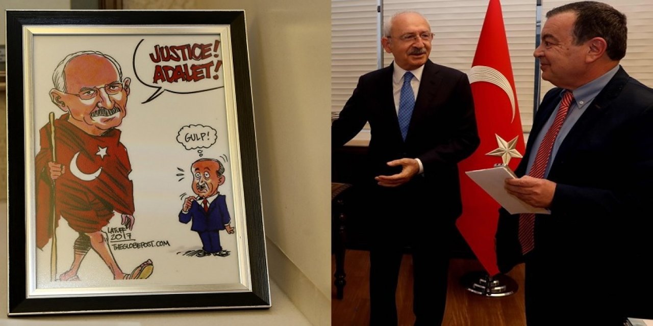 Masada dört maymun, duvarda karikatür... Kılıçdaroğlu makam odasının kapılarını açtı