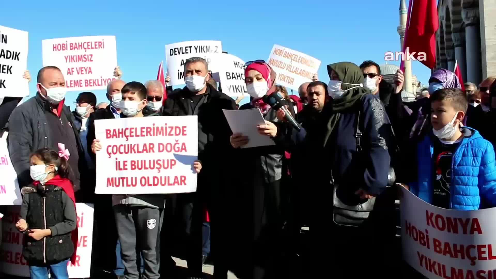 Konya'da hobi bahçesi yıkımını protesto eden vatandaştan vekillere tepki: “Bir daha vatandaşın arasına çıkmayacak mısınız?"